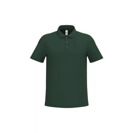 iDeal Basic galléros póló Pique 180 erdőzöld