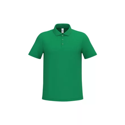 iDeal Basic galléros póló Pique 180 fűzöld