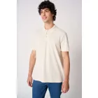 iDeal Basic galléros póló Pique 180 natúr