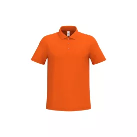 iDeal Basic galléros póló Pique 180 narancssárga