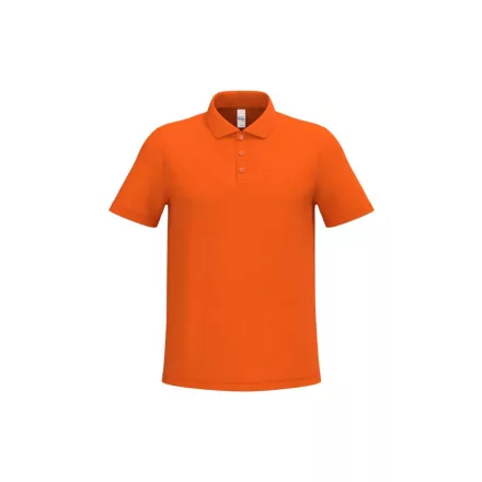 iDeal Basic galléros póló Pique 180 narancssárga