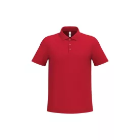 iDeal Basic galléros póló Pique 180 piros