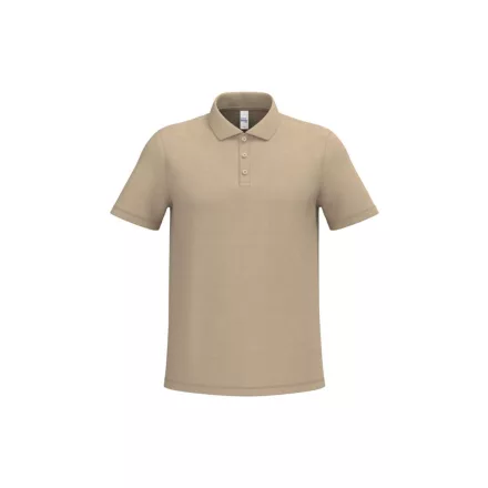 iDeal Basic galléros póló Pique 180 homok