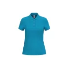 iDeal Basic női galléros póló Pique 180 türkiz