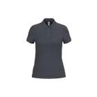 iDeal Basic női galléros póló Pique 180 sötétszürke