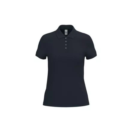 iDeal Basic női galléros póló Pique 180 tengerkék