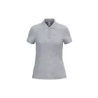 iDeal Basic női galléros póló Pique 180 melírozott szürke