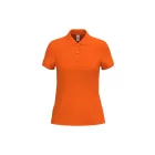 iDeal Basic női galléros póló Pique 180 narancssárga