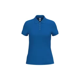 iDeal Basic női galléros póló Pique 180 királykék