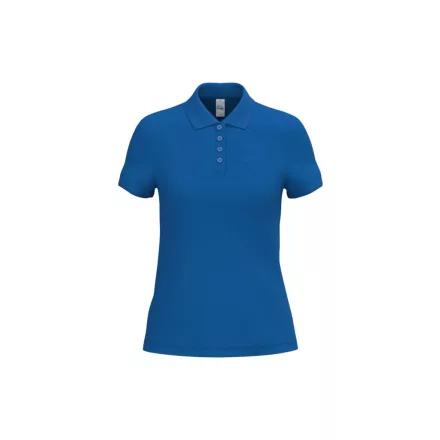 iDeal Basic női galléros póló Pique 180 királykék