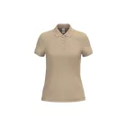 iDeal Basic női galléros póló Pique 180 homok