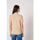 iDeal Basic női galléros póló Pique 180 homok