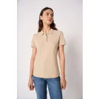 iDeal Basic női galléros póló Pique 180 homok