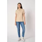 iDeal Basic női galléros póló Pique 180 homok