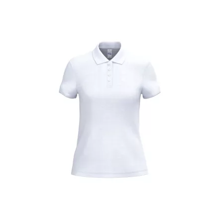 iDeal Basic női galléros póló Pique 180 fehér