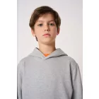 iDeal Basic gyerek pulóver Basic Hoodie 260 melírozott szürke