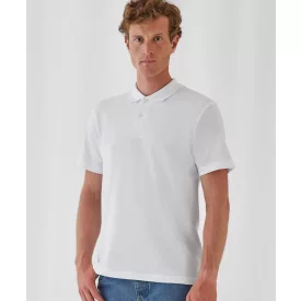 B&C galléros póló Piqué 180 fehér