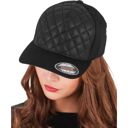 Flexfit gyerek baseball sapka Diamond Quilted 6P fekete