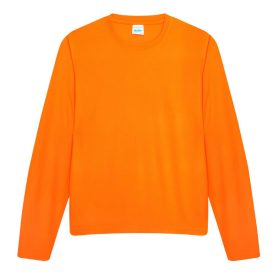 AWDis hosszú ujjú póló Cool 140 neon narancs
