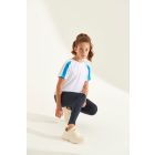 AWDis gyerek póló Contrast Cool 140 fehér-zafírkék