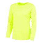 AWDis hosszú ujjú női póló Cool 140 neon sárga