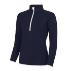 AWDis női sport felső Cool 1/2 Zip 290 tengerkék-fehér