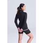AWDis női sport felső Cool 1/2 Zip 290 fekete-fehér