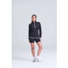 AWDis női sport felső Cool 1/2 Zip 290 fekete-fehér