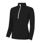 AWDis női sport felső Cool 1/2 Zip 290 fekete-fehér
