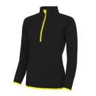 AWDis női sport felső Cool 1/2 Zip 290 fekete-sárga
