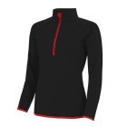AWDis női sport felső Cool 1/2 Zip 290 fekete-piros