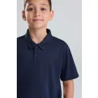 AWDis gyerek galléros póló Cool 140 tengerkék