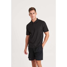 AWDis galléros póló SuperCool Performance 170 fekete