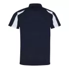 AWDis galléros póló Contrast Cool 140 tengerkék-fehér