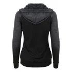 AWDis női sport felső Cool Zoodie 240 fekete-melírozott fekete