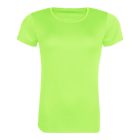 AWDis női póló Recycled Cool T 140 neon zöld