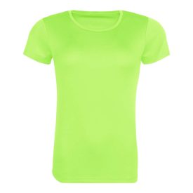 AWDis női póló Recycled Cool T 140 neon zöld