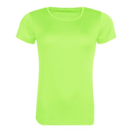 AWDis női póló Recycled Cool T 140 neon zöld