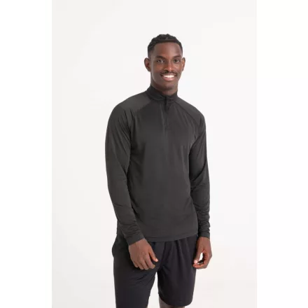 AWDis hosszú ujjú felső Active 1/4 Zip 145 fekete
