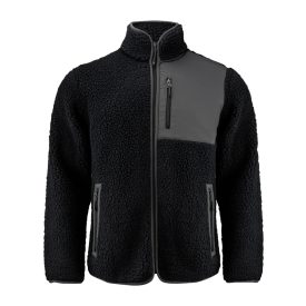 James Harvest polár pulóver Kingsley Sherpa 400 fekete