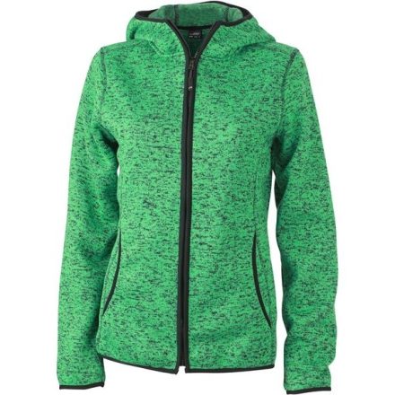 James & Nicholson Ladies' Knitted Hooded Fleece Jacket