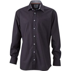 James & Nicholson Checked Poplin Shirt