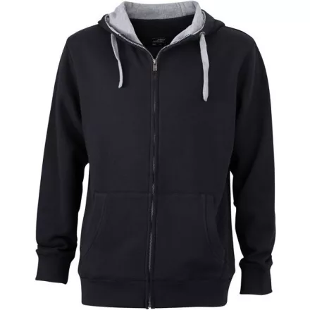 James & Nicholson Men's Lifestyle Hooded Sweat Jacket