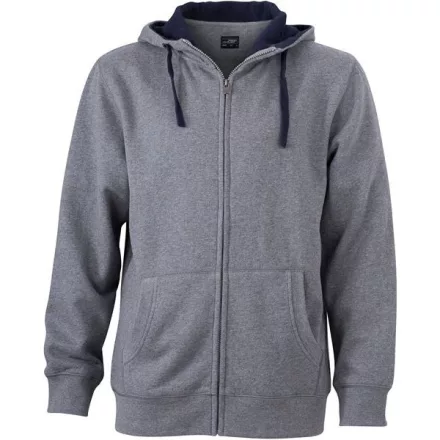 James & Nicholson Men's Lifestyle Hooded Sweat Jacket