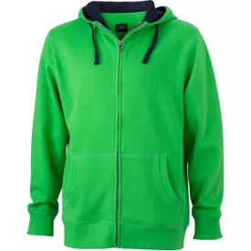 James & Nicholson Men's Lifestyle Hooded Sweat Jacket