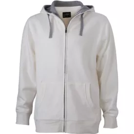 James & Nicholson Men's Lifestyle Hooded Sweat Jacket