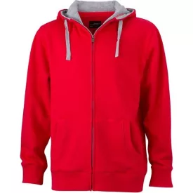 James & Nicholson Men's Lifestyle Hooded Sweat Jacket
