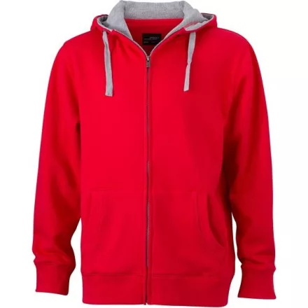 James & Nicholson Men's Lifestyle Hooded Sweat Jacket