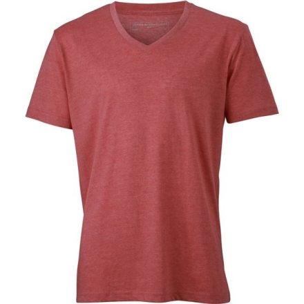 James & Nicholson Men's V-Neck Heather T-Shirt