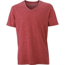 James & Nicholson Men's V-Neck Heather T-Shirt